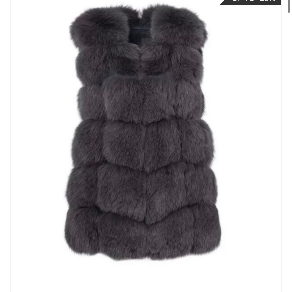 Faux fur vest